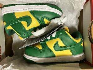 新品 国内正規品 Nike TD Dunk Low SP Brazil 【10cm】 ナイキ ダンク ブラジル