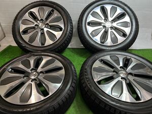 ★現状品★スズキ★純正ホイール+スタッドレス4本セット 2015年製 BRIDGESTONE VRX 165/60R15 ハスラー/スペーシア/ソリオ/フレア/ワゴンR