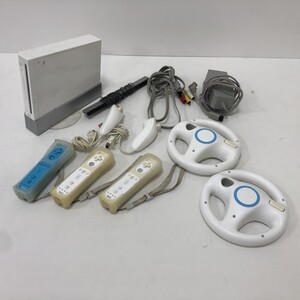 07w18577★1円~ NINTENDO ニンテンドー Wii 本体 周辺機器 まとめ ジャンク ゲームハード 中古品