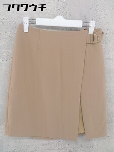 ◇ Spick & Span スピックアンドスパン バックジップ ミニ スカート サイズ40 ブラウン レディース