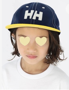 今季☆54cm☆HELLY HANSEN☆ヘリーハンセン☆ツイルキャップ（キッズ）K Twill Cap HCJ91950 ネイビー 男の子 女の子 キャップ帽子【中古】