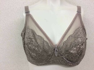 ★美品★ダイアナ 補正下着 ブラジャー B85 ダイアジェンヌ グレー 大きいサイズ 着痩せ 引き締め 矯正下着 補整下着 №1