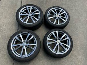 レクサス★IS250★GSE20★225/40R18・255/40R18★PCD114.3 5H★純正アルミホイール＆タイヤ★マークX・クラウン等にも★【管理番号YA425】