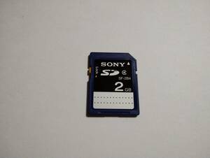 2GB　SDカード　SONY　フォーマット済み　メモリーカード