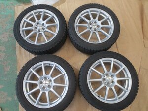 スマート　Smart　MANARAY　SPORT　アルミホイール　17インチ　7J　+50　PCD100　5穴　アイスガードIG30　215/50R17　4本セット　社外　伊t