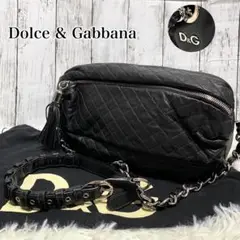 極美品✨DOLCE & GABBANA ショルダーバッグ キルティング レザー