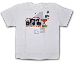 NCAAテキサスフットボール(05CHAMP)Tシャツナイキ【新品】