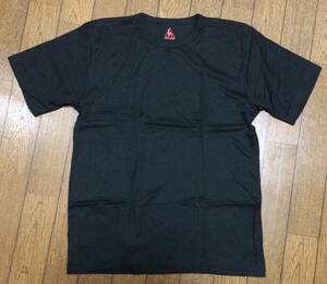 即決 Tシャツ　M程度　ルコックスポルティフ　le coq sportif　スポーツ　黒　ブラック　綿　半袖　ロング寸 トップス レディース