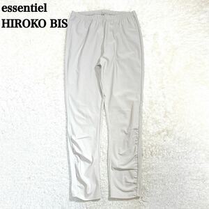 essentiel HIROKO BIS ヒロコビス ストレッチ パンツ スラックス ゴム 11号 L レディース C52427-58