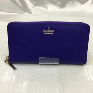 Kate Spade 表記無し ケイトスペード 財布 長財布 PWRU5073 ラウンドファスナー レザー Wallet Long Wallet 青 / ブルー / 10103058