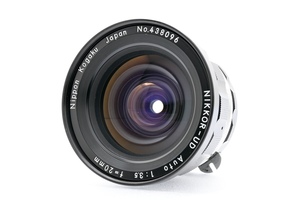 Nikon 非AI NIKKOR-UD AUTO 20mm F3.5 Fマウント 広角単焦点レンズ MF一眼レフ用 交換レンズ ■25098