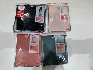 ■UNIQLO ユニクロ HEATTECH ヒートテック women XL Uネック タートルネック エクストラウォーム 十分丈 八分袖 長袖 4点 まとめて■