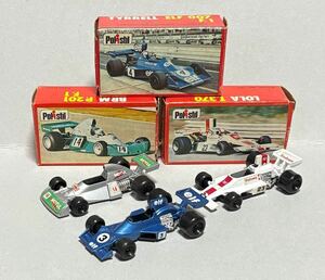 Polistil F1 BRM P201 1974 No.14 J.P.BELTOISE & LOLA T370 FORD 1975 No.23 R.STMMELEN & TYRRELL 007 FORD 1974 No.3 J.SCHECKER 3台