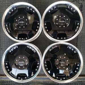 管理番号：A2-19【4本価格】【15x6.5J 4x100 5x100 ET+49 ハブ60】WORK Euro line・マルチ・直接引取可能・適格請求書発行可能