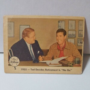 1959 FLEER TED WILLIAMS 55 テッド ウィリアムズ 野球カード (検)ヴィンテージ サインなし レッドソックス HOF 長嶋茂雄 王貞治 大谷翔平