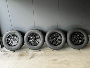 ランドクルーザー 300 250 LX600 スタッドレス ブリヂストン DM-V3 265/65R18 超美品 イボ付き バリ山 ホイール WEDS KEELER TACTICS 美品