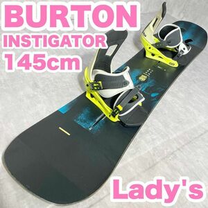 スノーボードセット バートン インスティゲーター レディース 2点 145cm BURTON INSTIGATOR ビンディング 大人気モデル 初心者 中級者 板