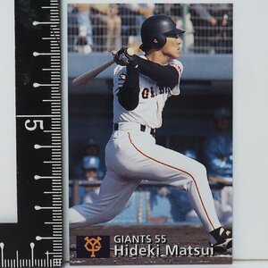 97年 カルビー プロ野球カード 110【松井 秀喜 外野手 読売ジャイアンツ巨人】平成9年 1997年 当時物 Calbeeおまけ食玩BASEBALL【中古】