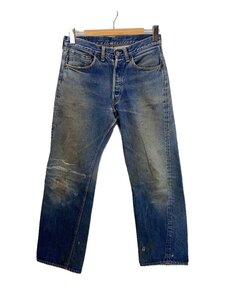 Levi’s◆ボトム/デニム/BLU/501xx/隠しリベット/ビッグE/オフセット/ビッグE/Vステッチ