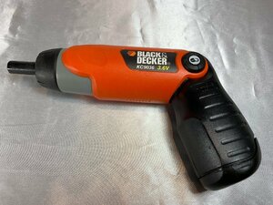 BLACK＆DECKER　KC9036　3.6V　工具　ドリルドライバー　ドライバー　ジャンク品