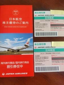 JAL 日本航空 JAL株主優待券2枚＋冊子