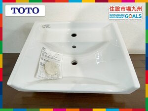 【福岡】W550 角形セルフリム洗面器◆洗面ボウル◆TOTO◆L350C◆汚れあり◆W550 H230 D445◆長期保管品◆BR6390_Yy