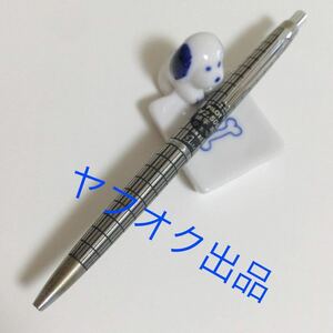 希少 廃番 旧型　Pilot Ballpen Elit パイロット　エリート　ボールペン　格子柄　蝕刻　未使用