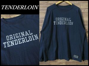 送無 希少 XL サイズ TENDERLOIN テンダーロイン 20AW FLEEDOM SLEEVE CUT&SEW ロゴプリント フリーダムスリーブ カットソー 長袖 Tシャツ