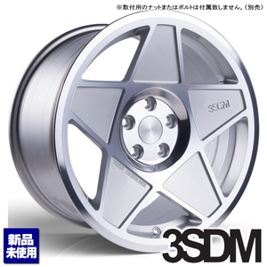 在庫あり 即納可 新品ホイールのみ4本 3SDM 0.05 18インチ 8.5J +35 5H 100P シルバーカット ▲個人宅宛ては別途送料▲