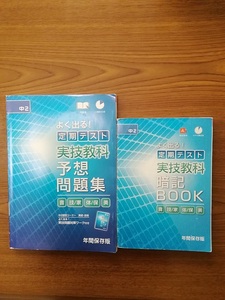 ☆☆☆進研ゼミ　中２　予想問題集　実技教科　3トレ式で脳に焼き付く！定期テスト暗記BOOK　音楽　技/家　保/体　美術　年間保存版☆☆☆