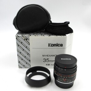 1円〜 KONICA コニカ M-Hexanon 35mm/F2.0 ライカMマウント 動作未確認 箱付 現状品 y194-3413228【Y商品】