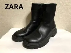 ZARA ザラ　ソックススタイルアンクルブーツ