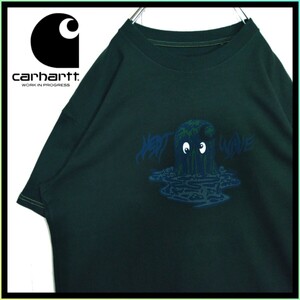 《Carhartt-WIP 》グラフィックデザイン　イエローステッチ　Tシャツ