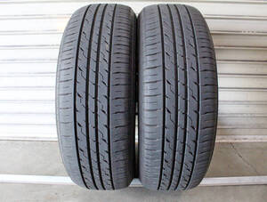 ★イエローハット(住友ゴム製）ECOFINE 185/60R15 84H 2019年製×1本/2021年製×1本 計2本 7.5～9.5分山 [R2948]