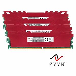 新品未使用 DDR2-800MHz 4GBx4枚　 計16GBメモリ　Intel用　CL6 PC2-6400U 240pinDIMM 送料無料 