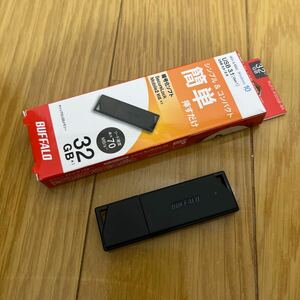 BUFFALO バッファロー 32GB RUF3-K32G 32GB USBメモリ 黒 キャップ式 フォーマット済