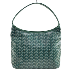 ゴヤール GOYARD ショルダーバッグ BOHEMEPMLTY09CL09P ボエム ホーボーバッグ レザー グリーン MAE020249 美品 バッグ