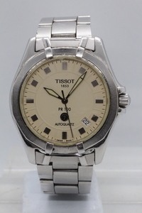 【TISSOT】1853 PR100 AUTOQUARTZ 100M SAPPHIRE CRYSTAL STAINLESS STEEL P680/780 裏スケルトン 中古品時計 分解掃除必要 25.1.2