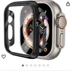 Apple Watch ケース保護カバー (ブラック49m)