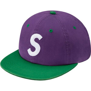 新品★本物【PURPULE】2-Tone Washed S Logo 6-Panel ツートン ウォッシュド エスロゴ 正規店購入 シュプリーム レアモデル Supreme 2016SS