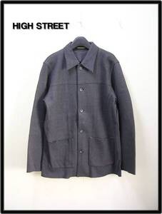 【HIGH STREET ハイストリート ニットシャツジャケット】