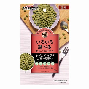 ドギーマン ドギースナックバリュー まぜまぜサラダ 21種の野菜入り 60g 犬用おやつ