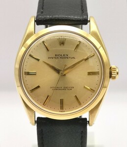 ROLEX ロレックス 6567 K18YG 金無垢 オイスターパーペチュアル 1967年製 稼働中 総47.1g 自動巻き 時計