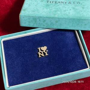 Sterling SILVER シルバー TIFFANY & Co. ティファニー I LOVE NYロゴ ピンバッジ ブローチ アクセサリー 箱付