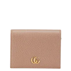 グッチ GGマーモント 456126 ベージュ レザー レディース GUCCI【1-0179364】