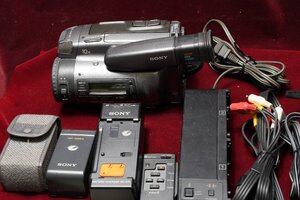 A&P SONY：ソニー；HandyCam：CCD-TR2000」Videoカメラ一式； 通電：：ジャンク