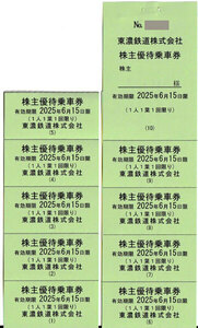 ★　東濃鉄道　株主優待乗車券　（東鉄バス）10枚セット　2025/6/15まで