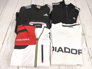 【7yt139】スポーツウエア adidas アディダス 半袖シャツ+長袖ジャージ◆ディアドラ 半袖シャツ+ウインドブレーカー◆サイズS～SS◆S69