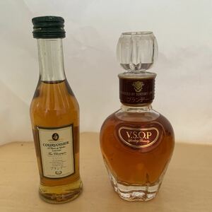 未開封 courvoisier クルボアジェ サントリーVSOP ミニチュアボトル50ml 2本