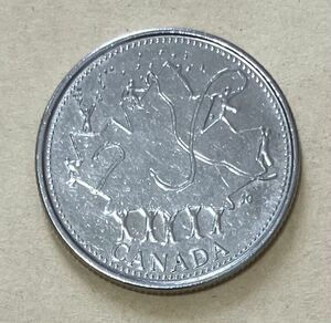 カナダ　25セント　2002年　記念硬貨　外国コイン　カナダコイン　記念コイン　外国銭　海外コイン　アンティーク　エリザベス2世　外国